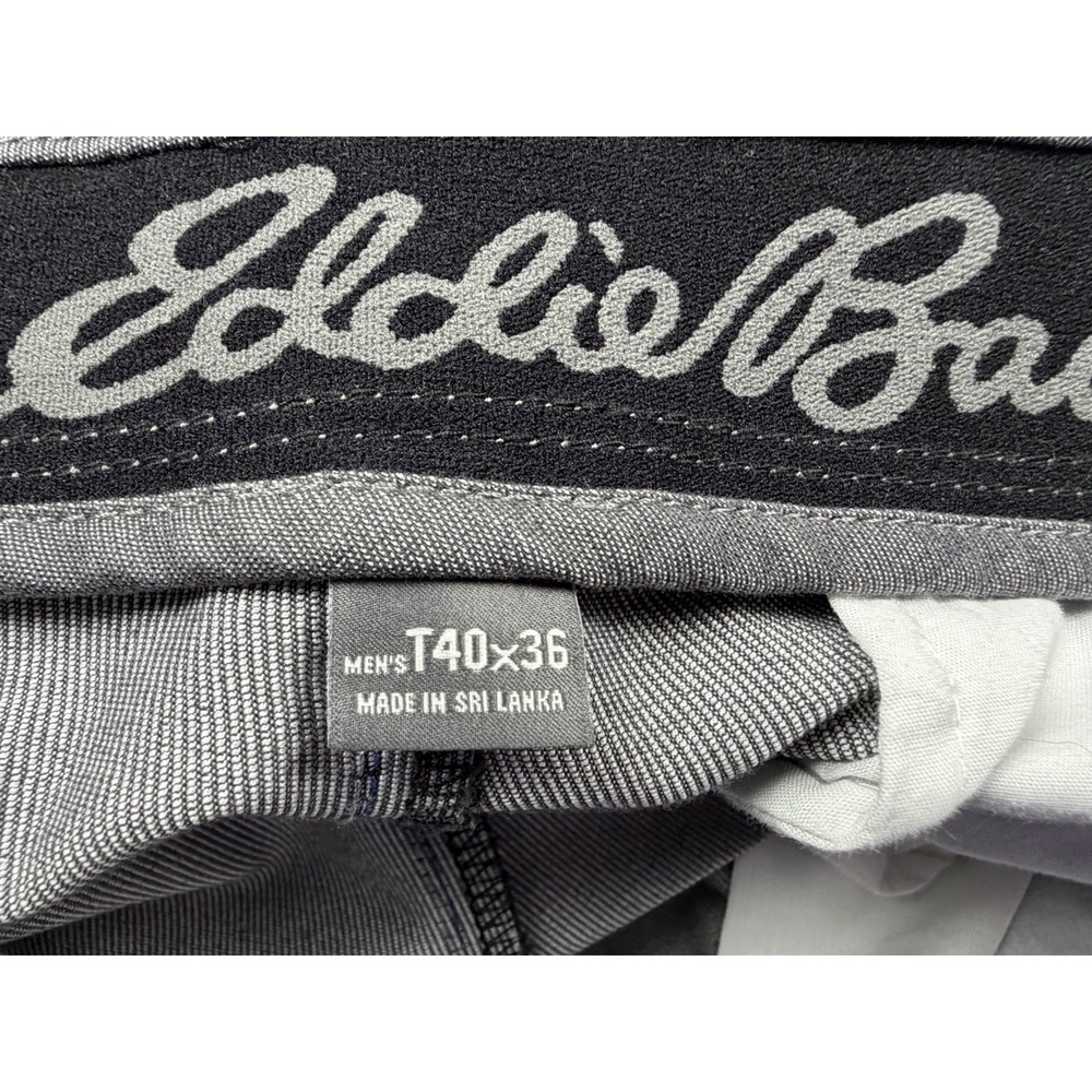 Eddie Bauer Flex Wrinkle Resistant Sport Chino Mens 40x36 Gray Office Travel - Picture 10 of 12